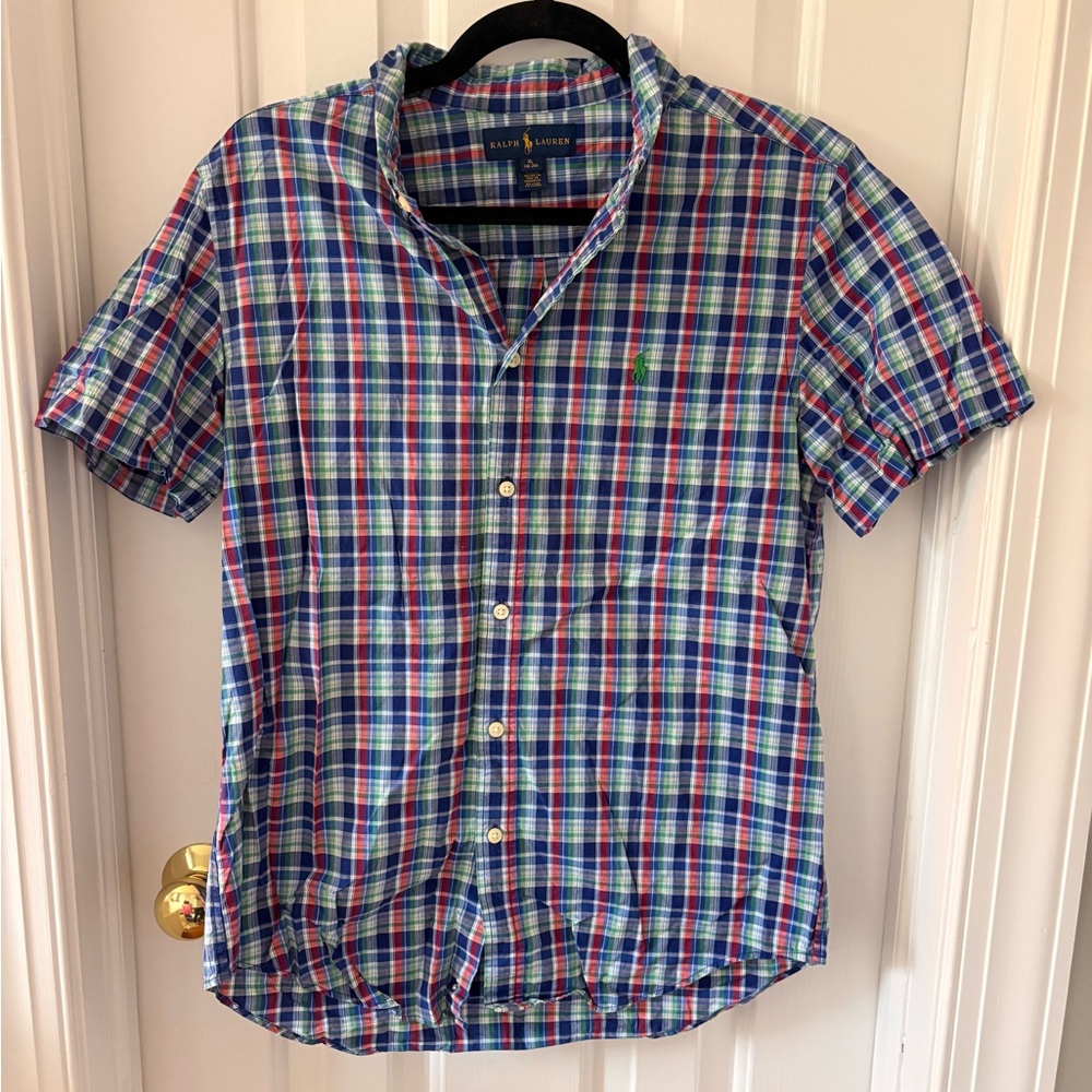 Ralph Lauren Boys Short Sleeve Button Down